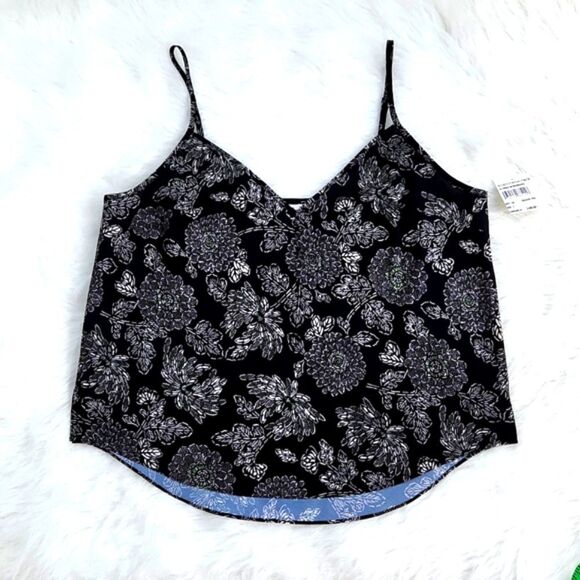 Veronica Beard -203 Floral Pure Silk Tank Cami Top Adjustable Spaghetti Straps 8 - Picture 1 of 7